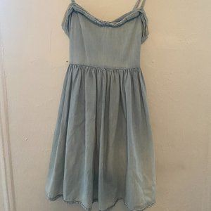 Topshop Denim Sweetheart Minidress